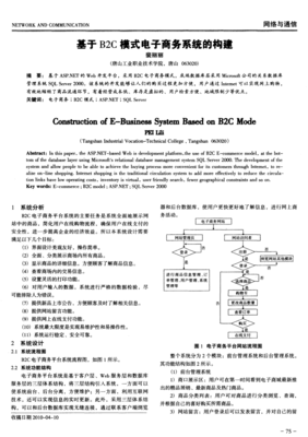 基于B2C模式电子商务系统的构建